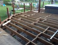 deck-framing-post-stain
